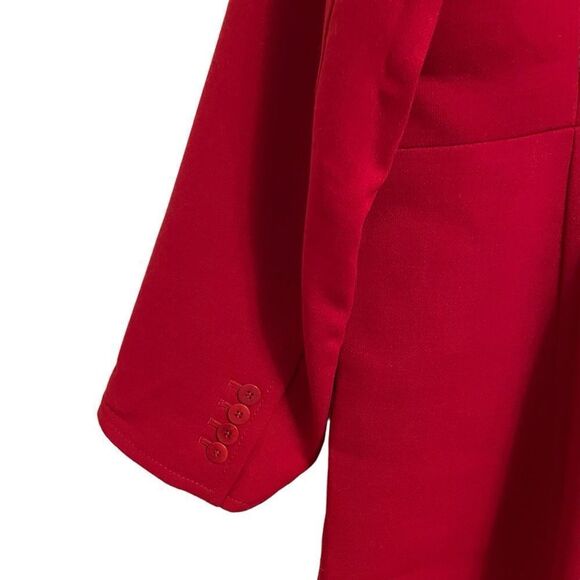 Talbots Red Wool Blend Scoop Neck Button Down Coat Size 20 NWOT - Picture 6 of 7